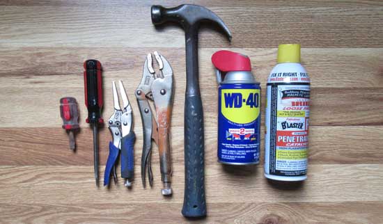 Tools for removing painted door screws