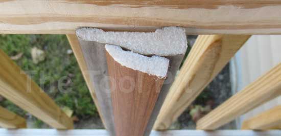 Polystryrene EPS foam trim cutaway view