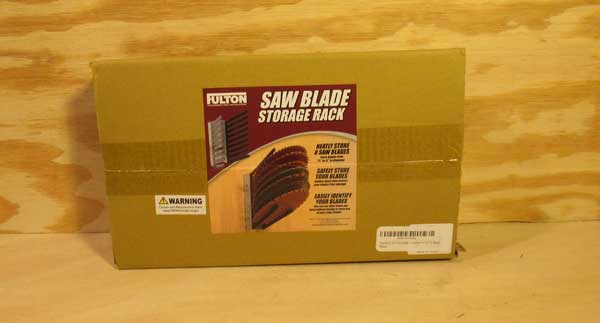 Fulton Woodworking saw blade rack box
