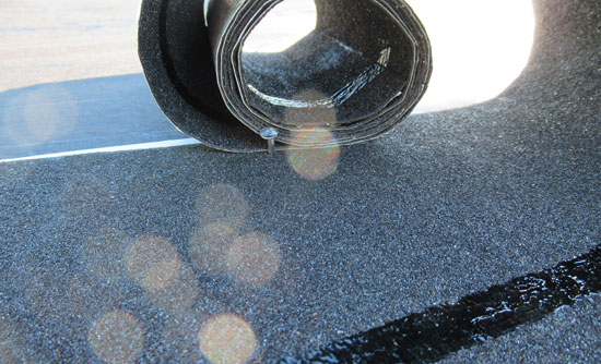 Shingle starter roll installed on roof