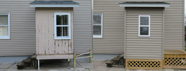 Project Source utility window installed on house