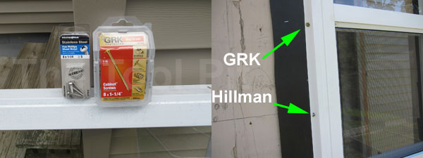 Project Source utility window screws