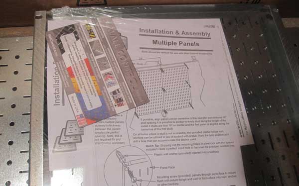 Wall Control  installation instructions
